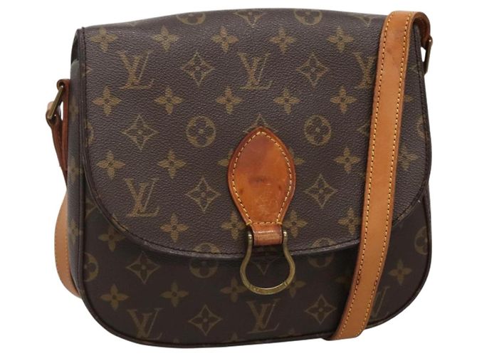 LOUIS VUITTON Bolsa de Ombro Monogram Saint Cloud GM M51242 LV Auth ep9578 Monograma