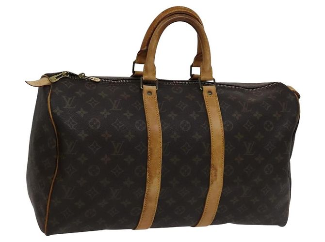 LOUIS VUITTON Monogram Keepall 45 Boston Tasche M41428 Auth LV 110527 Monogramm