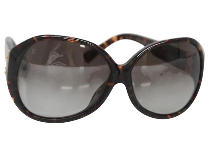 LOUIS VUITTON Sunglasses plastic Brown LV Auth bs25675