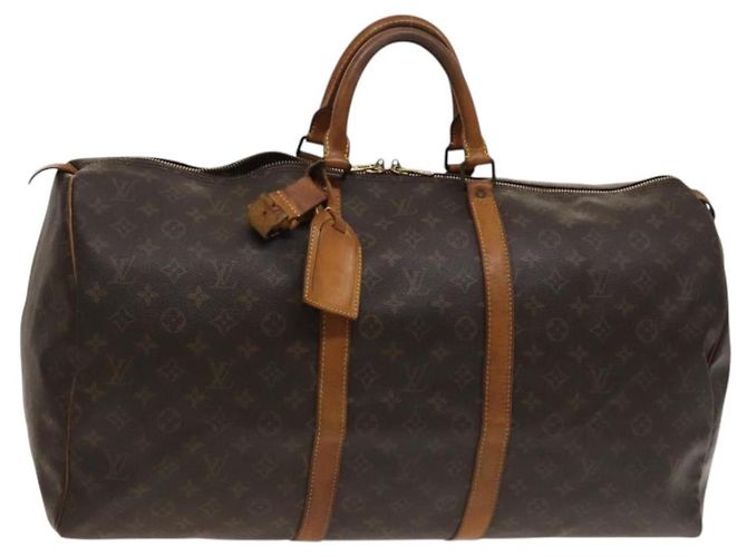 LOUIS VUITTON Bolsa Boston Monogram Keepall 55 M41424 LV Auth bs27742 Monograma