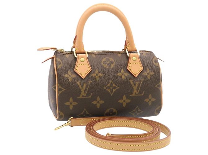 LOUIS VUITTON Monogram Mini Speedy Handtasche M41534 LV Auth 26741SM Monogramm