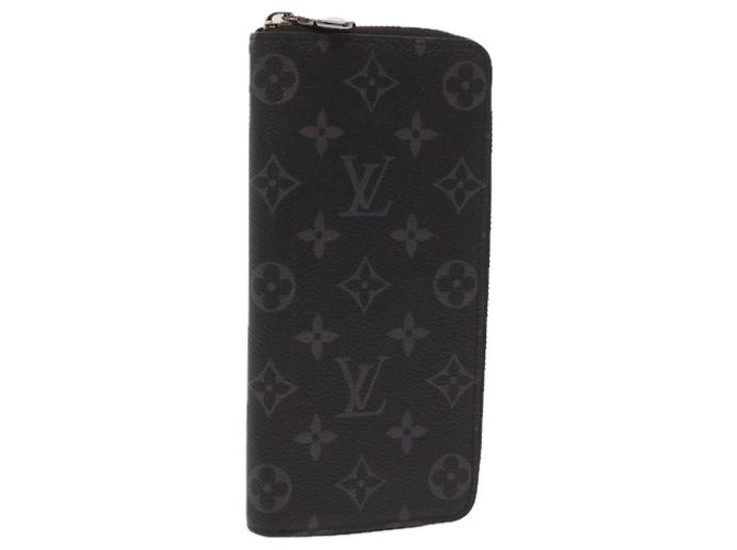 Cartera Vertical Zippy Monogram Eclipse LOUIS VUITTON M62295 Auth 65226SM Monograma