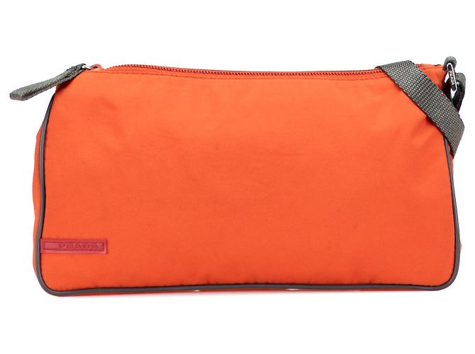 Prada Orange Tessuto Sport Shoulder Bag