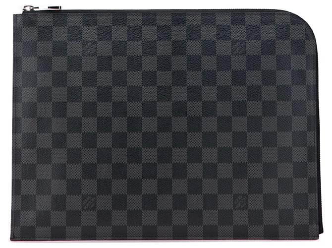 Pochette Jour GM Damier Graphite Preto Louis Vuitton Lona  ref.2376820
