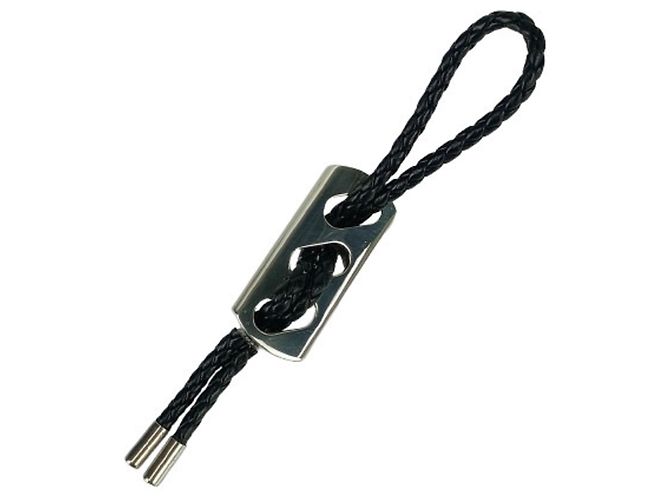 Porte-clés en cuir noir Hermès 