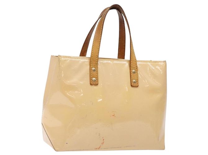 LOUIS VUITTON Bolsa Reade PM Monogram Vernis Rosa Malvavisco M91306 Auth bs27748