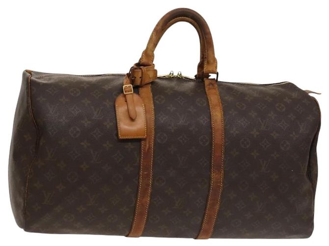 LOUIS VUITTON Sac Boston Monogram Keepall 50 M41426 LV Auth 131264 Monogramme