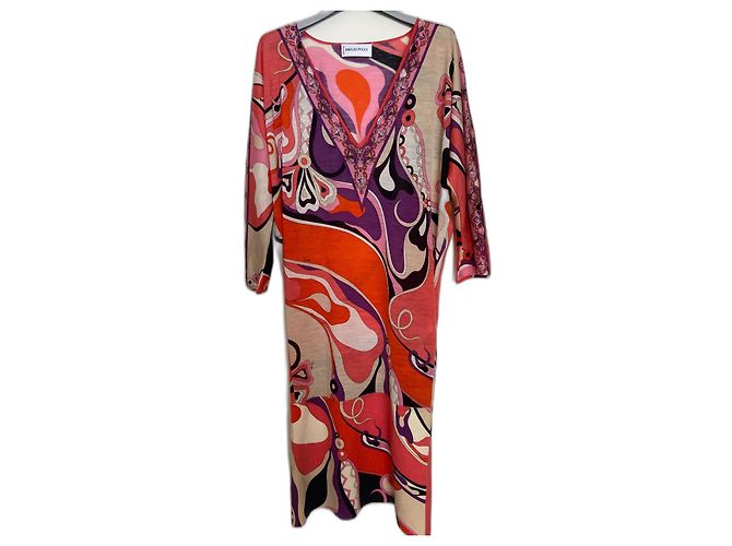Emilio Pucci Wool Dress Multicolore Multiple colors