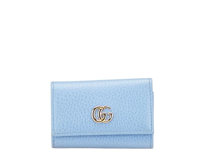 Gucci GG Marmont Double G Key Case Light blue