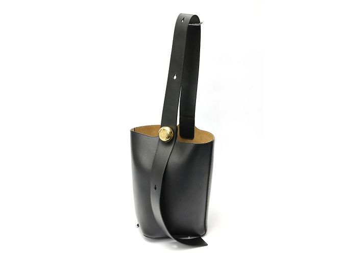 Borsa a secchiello Pebble Media Loewe Nero