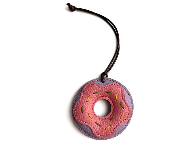 Autre Marque Charm Leather Donut Multicolor Multiple colors