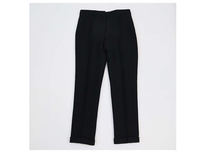 Calça reta preta Christian Dior