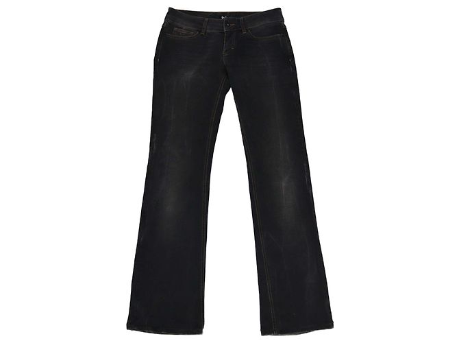 Pantaloni neri a gamba larga D&G