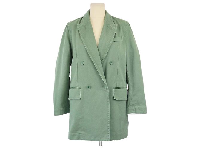 Chaqueta de un solo botón Max Mara verde ejército