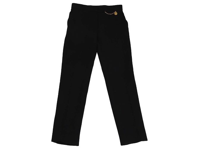 Schwarze Hose mit Kettendetails von Louis Vuitton