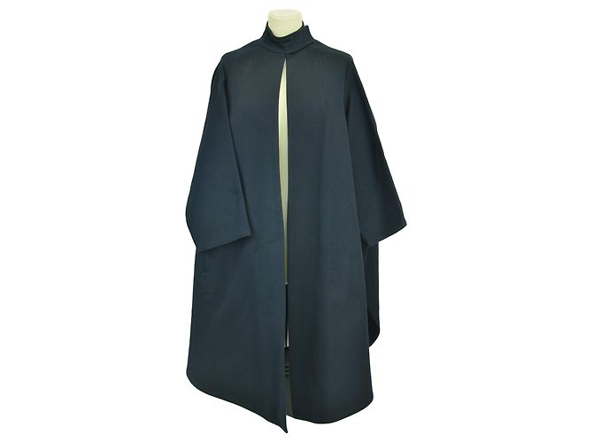 Dior Navy Blue Oversized Riding Coat