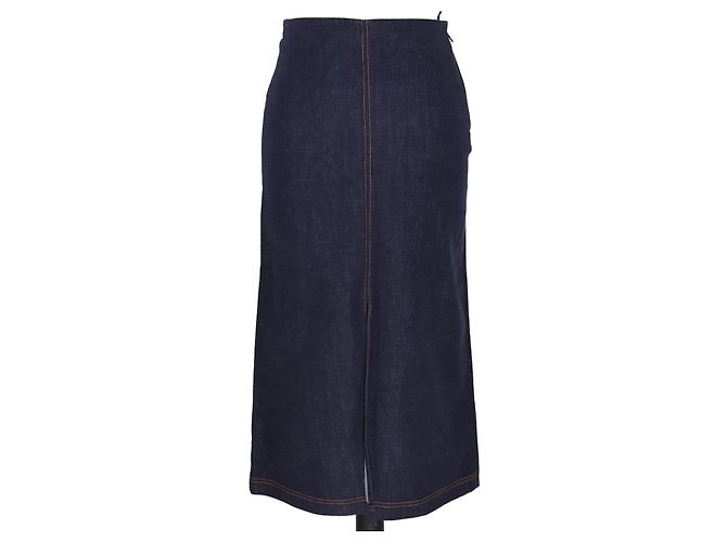 Fendi Blue Embroidered Pocket 