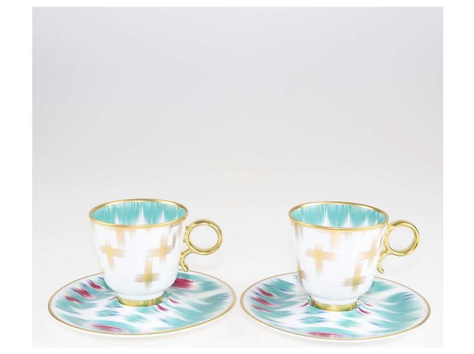 Hermès Hermes Voyage En Ikat Coffee Cups Set 