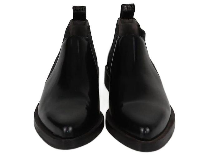 Stivaletti Chelsea in vernice nera Brunello Cucinelli Nero