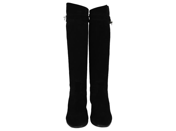 Botas Altas Collier De Chien Negras de Hermès Negro