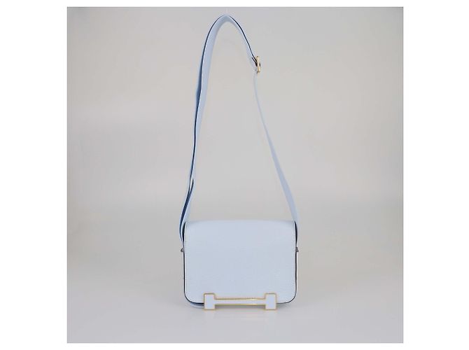 Bolso Geta en cabra Mysore Bleu Brume de Hermès
