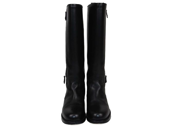 Trim Botas de montar negras con ribete Whupstich de Hermès Negro