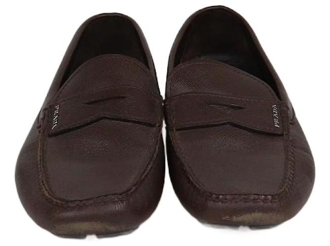 Mocassini Prada marroni Marrone