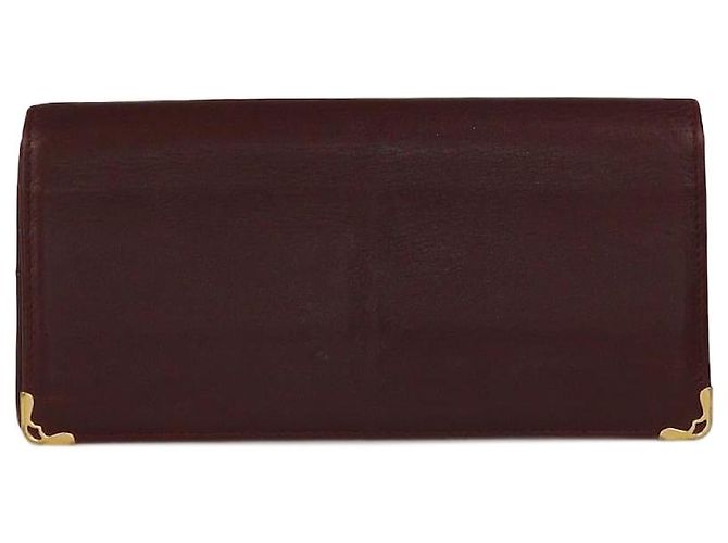 Cartera larga bifold Must de Cartier burdeos