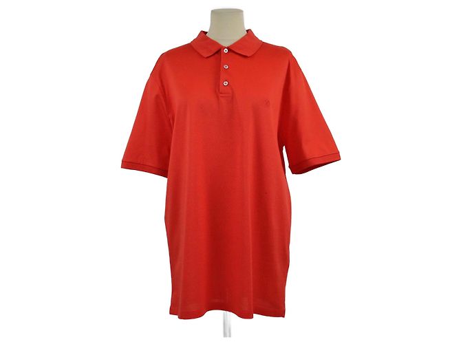 Polo Piquet Classico Arancione a Maniche Corte Louis Vuitton