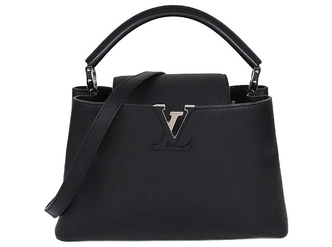 Borsa Capucines PM in Taurillon Nero Louis Vuitton