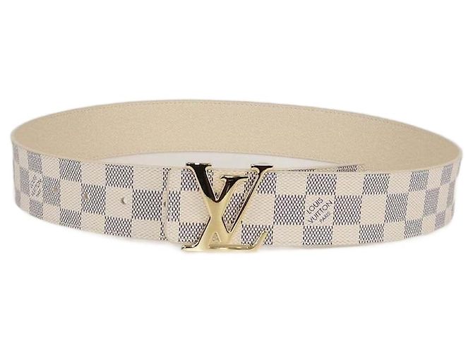 Louis Vuitton Damier Azur Canvas LV Initiales Belt 80