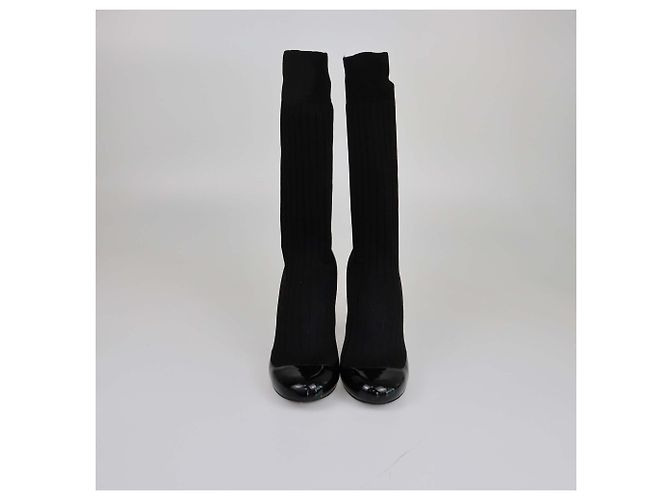 Schwarze Sockenschuhe von Chanel
