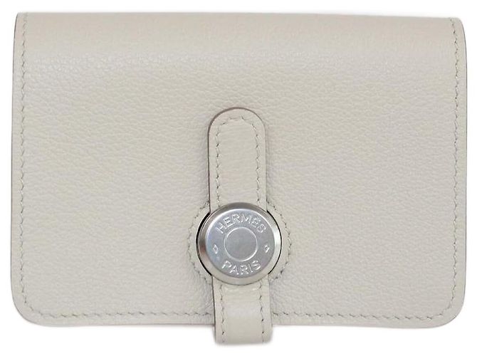 Hermès Hermes Pearl Grey Dogon Card Holder