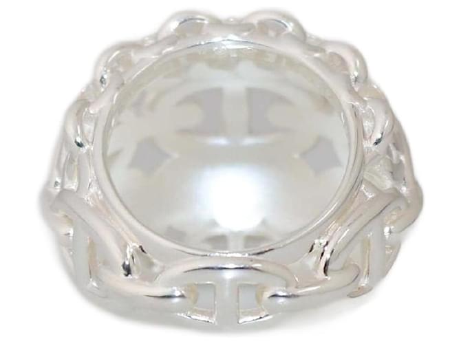 Ring Hermès Bague Large Chaine D' Ancre Multichaines en Argent Hermes Argenté  ref.2379620