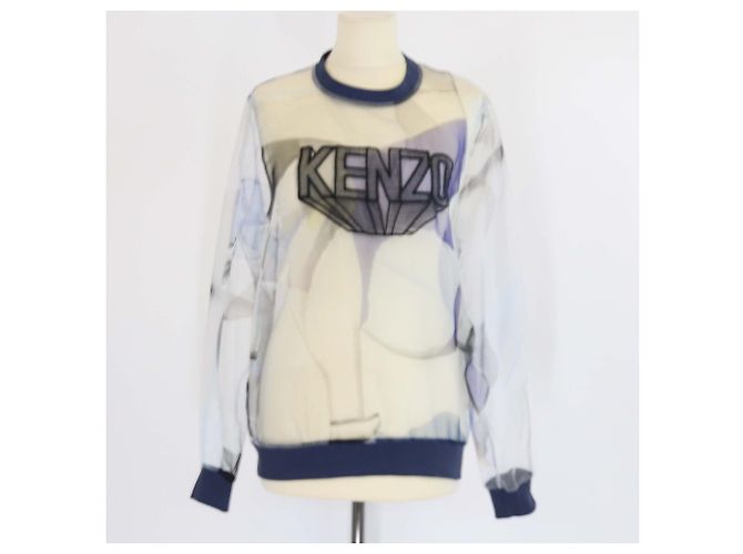 Transparenter bestickter Organza-Pullover Kenzo