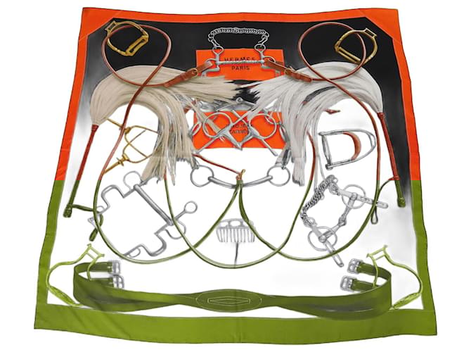 Hermès Hermes Multicolor Projects Carres Scarf 140 Multiple colors Silk  ref.2379731