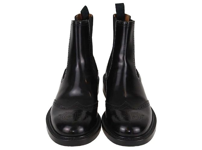 Schwarze Brogues Stiefeletten Christian Dior CD