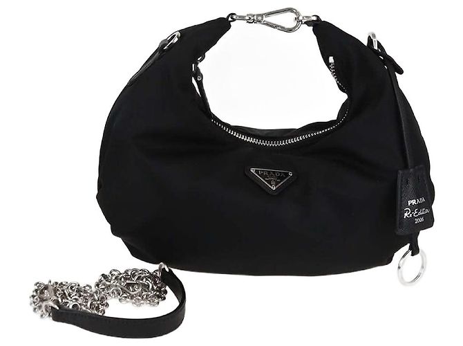 Borsa a Spalla Prada Re-Edition 2006 Nera Nero