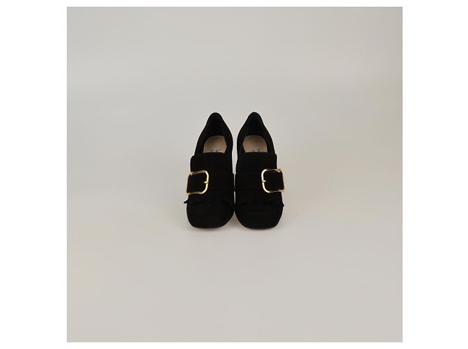 Pompes à franges noires Prada