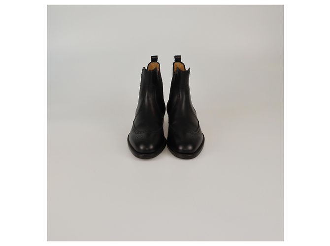 Botas negras Brighton de longitud al tobillo de Hermès Negro