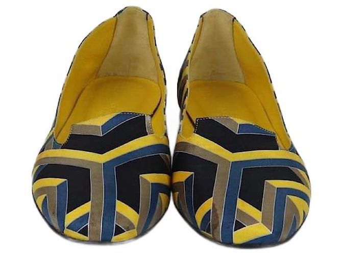 Hermès Hermes Multicolor Pattern Print Flats Multiple colors