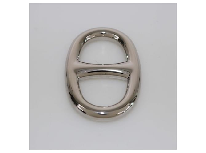 Ring Hermès Écharpe Chaine d' Ancre 90 en Argent Hermes Palladium Argenté  ref.2380032