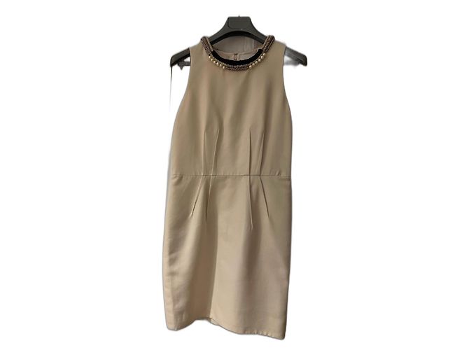 Vestido corto 3.1 Phillip Lim en algodón ecru Blanco roto