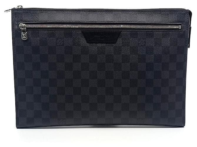 Louis Vuitton Graphite Pochette 24h Clutch N40481 (10218496) Brown  ref.2380762