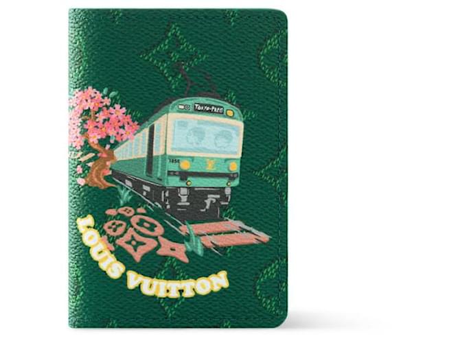 Louis Vuitton LV Pocket organizer green new Cloth  ref.2382202