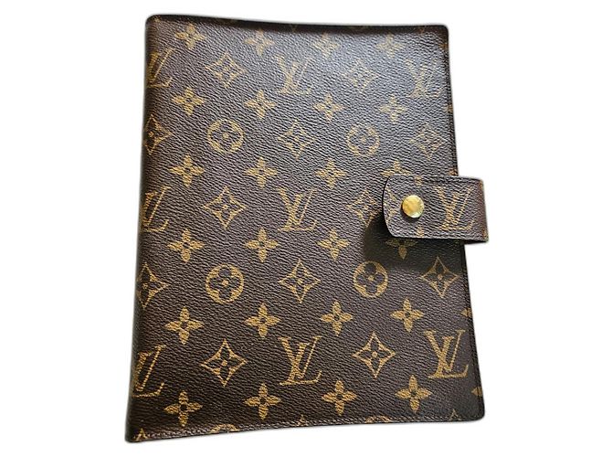 Louis Vuitton Large Functional Agenda Cover Brown