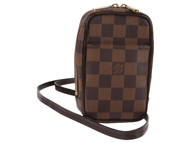 LOUIS VUITTON Estojo Okapi GM Damier Ebene N61737 Auth LV 129998V