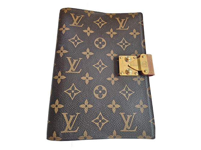 Paul Louis Vuitton Monogram Notebook Cover Brown