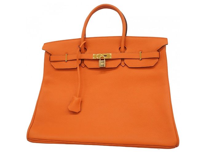 Sac à main Hermès Birkin 40 Togo Orange