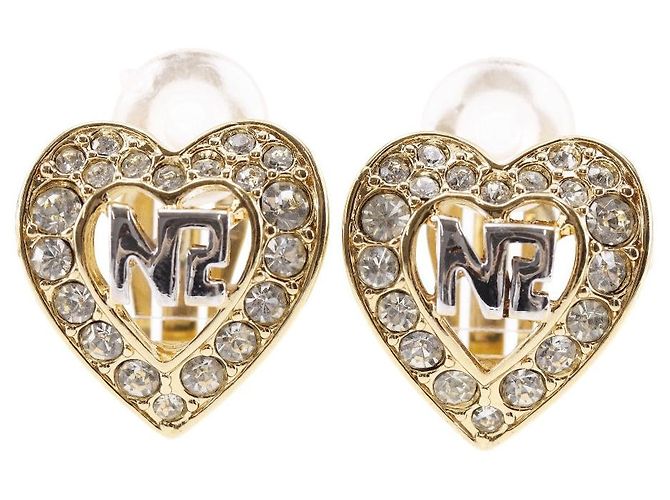 Autre Marque Orecchini logo cuore Nina Ricci D'oro